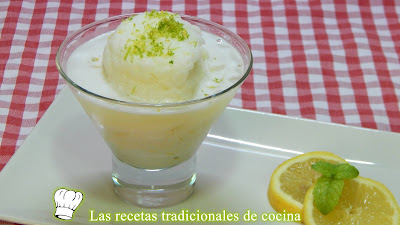 Receta fácil de sorbete de limón tradicional