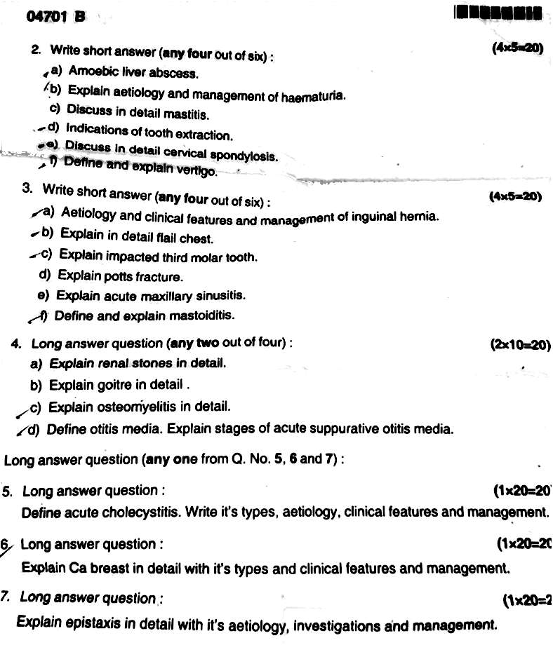 The Ultimate Medical Student Helper Surgery Muhs Question Paper