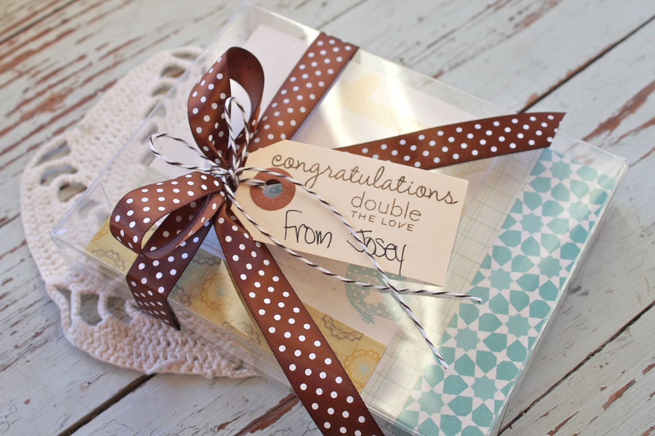Mish mash baby cards for twins 