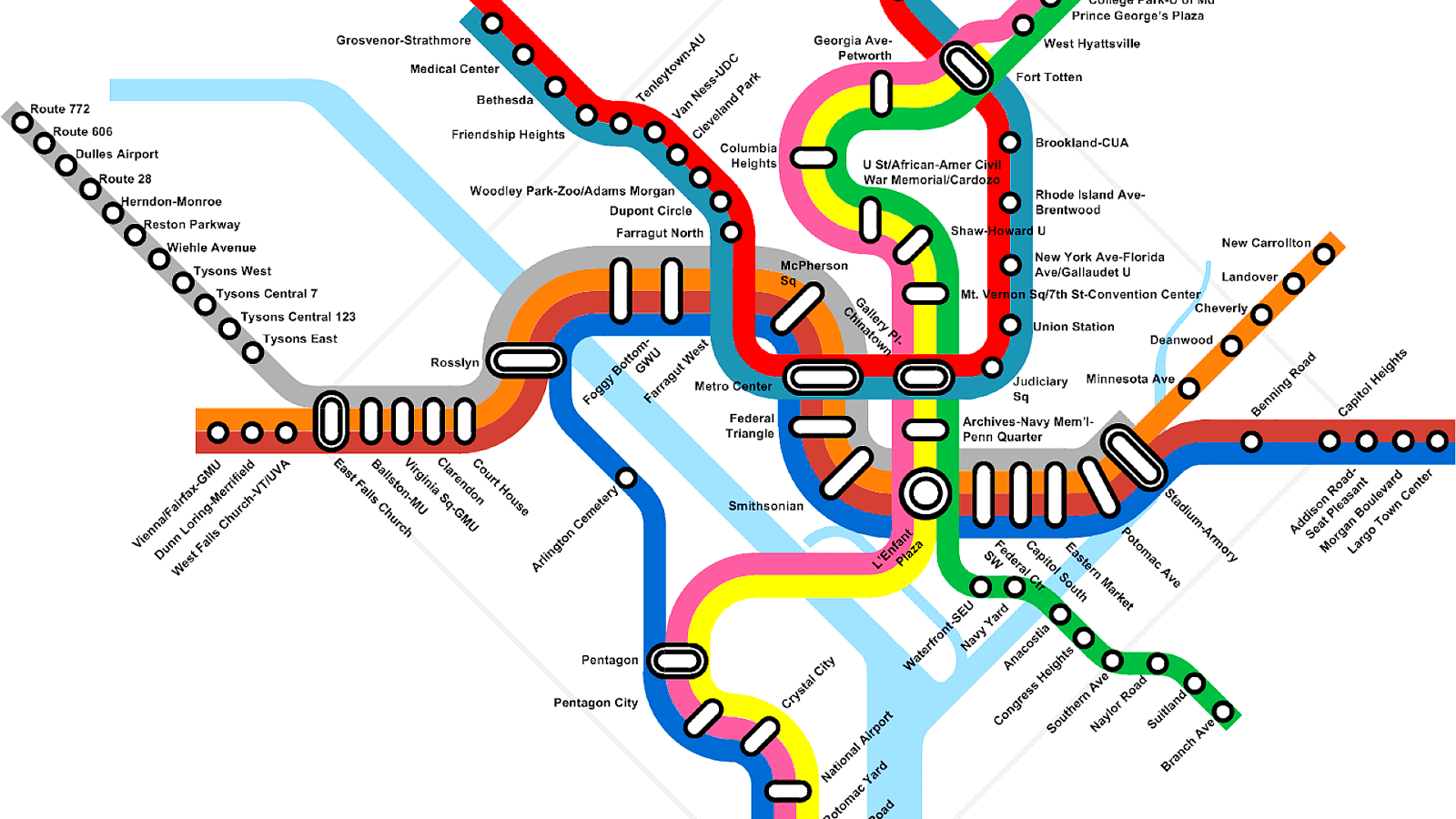 Yellow Line (Washington Metro) - Yellow Choices