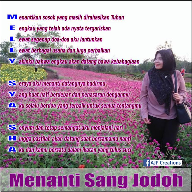 Kreasi Arti Nama - Melly Sya Sha - Tema Menanti Sang Jodoh Kreasi Arti Nama - Melly Sya Sha - Tema Menanti Sang Jodoh