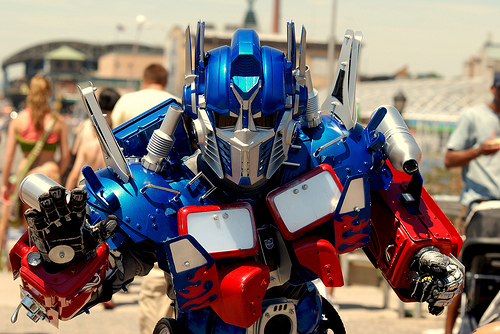 optimus prime cosplay robot