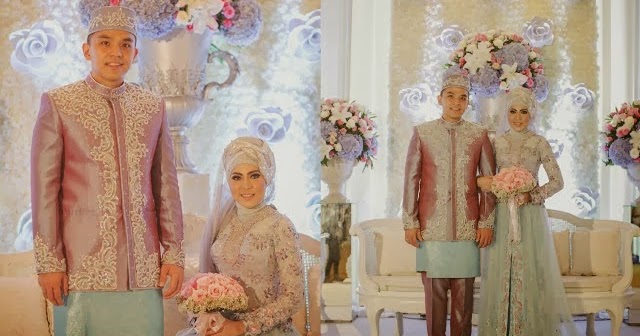 gaun pengantin modern hijab 