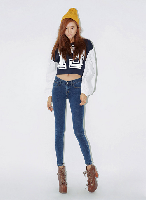 [Stylenanda] Basic Blue Skinny Jeans | KSTYLICK - Latest Korean Fashion ...