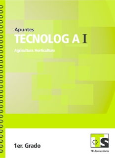 Tecnología Agricultura Horticultura Primer grado Telesecundaria Ciclo Escolar 2015-2016