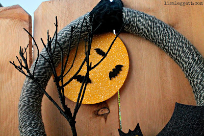 Batty Halloween Wreath by Lisa Leggett