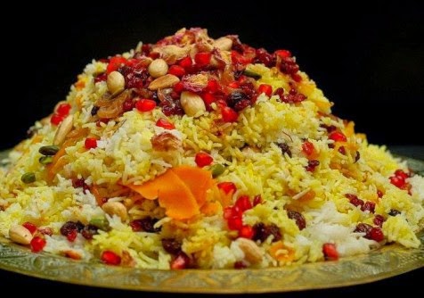 أرز مفلفل بالطريقة الإيرانية 