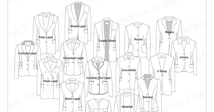 16 Women's Blazers & Suit Jackets Collar Types ~ Amy Stone's Sketches