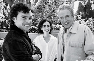 Warren Beatty, Lily Collins and Alden Ehrenreich in Rules Don't Apply