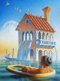 10-Bath-House-Jeff-Mihalyo-Symbolism-and-Narrative-in-Surreal-Oil-Paintings-www-designstack-co