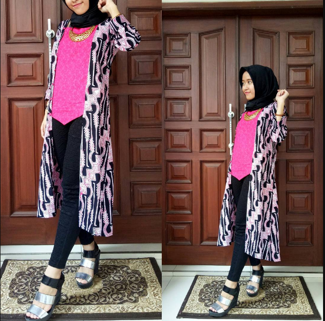 #BusanaMuslim | 10+ Contoh Model Outer Batik Tanpa Lengan Trendy