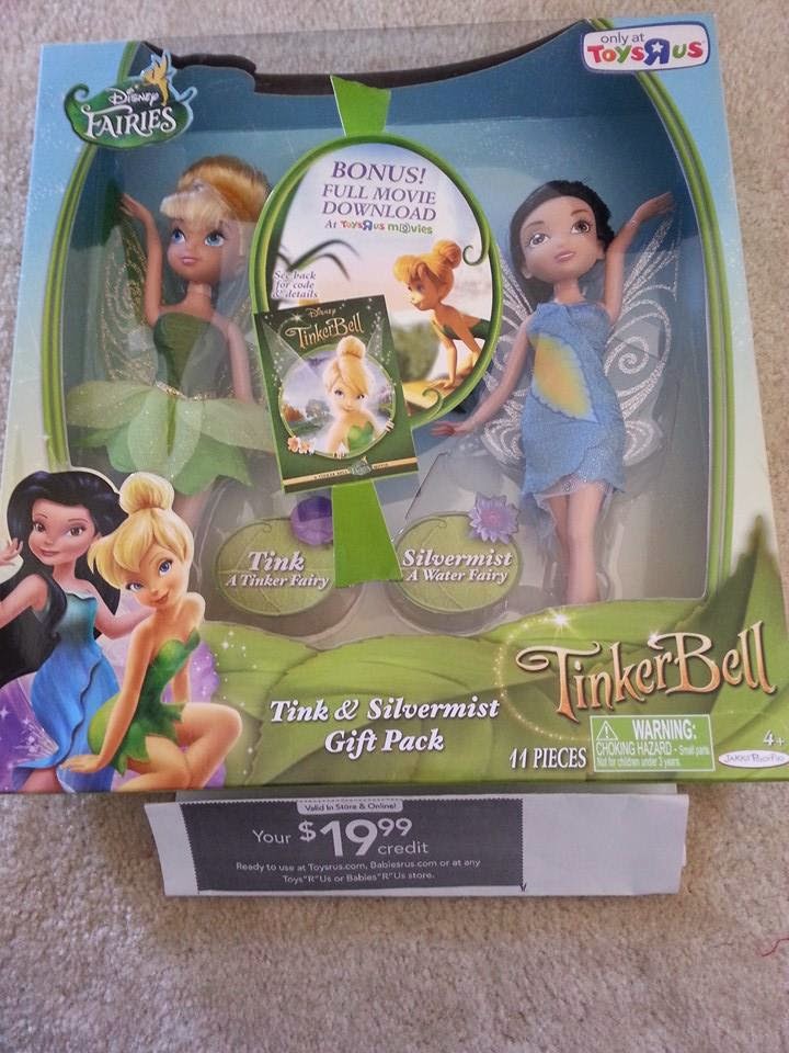 *HOT* Toys R Us FREE TinkerBell dolls after gift card