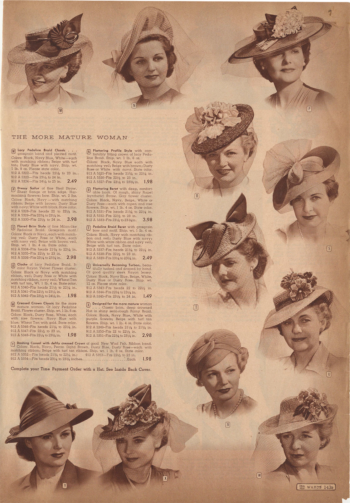 The Closet Historian Cataloging Catalogs HATS!!! Montgomery Ward