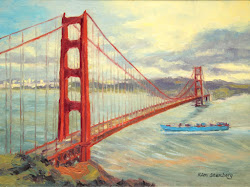 bridge gate golden francisco san oil painting windy canvas sold stretched stormy guardado desde