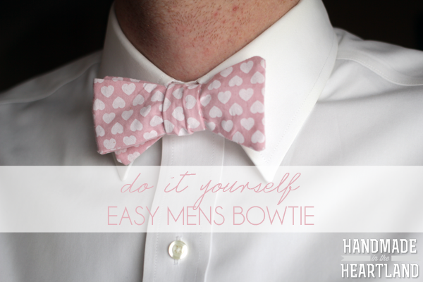 DIY Easy Sew Mens Bowtie Tutorial