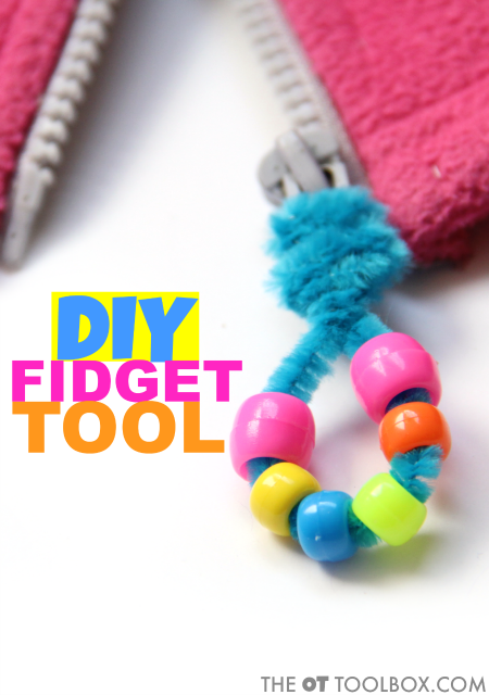 Kids can use this DIY fidget tool zipper pull for addressing sensory needs that result in worry or anxiety, sensory meltdowns, or other issues as a result of sensory processing challenges. Read how to make a DIY fidget tool for sensory needs and how to use a fidget tool. Kids can use this DIY fidget tool zipper pull for addressing sensory needs that result in worry or anxiety, sensory meltdowns, or other issues as a result of sensory processing challenges. Read how to make a DIY fidget tool for sensory needs and how to use a fidget tool.