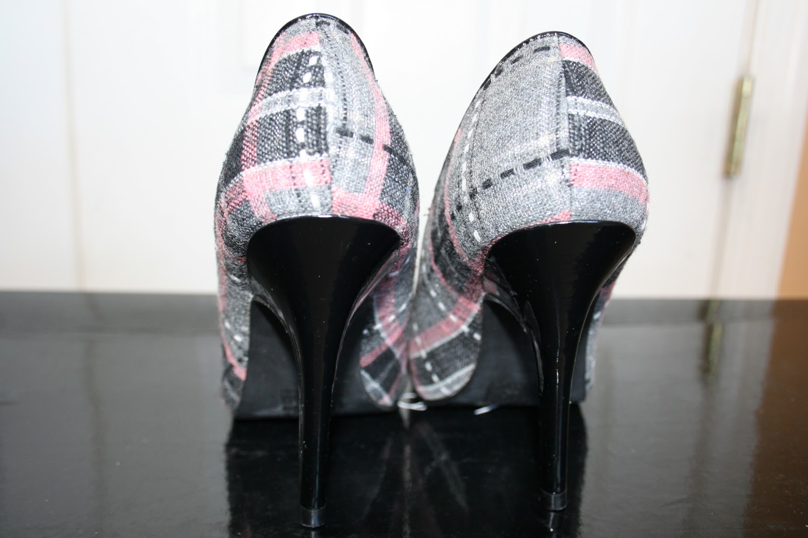 buffalo plaid pumps