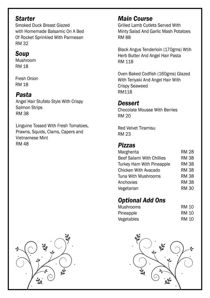 Good Hope Restaurant Menu Good Hope Restaurant Menu