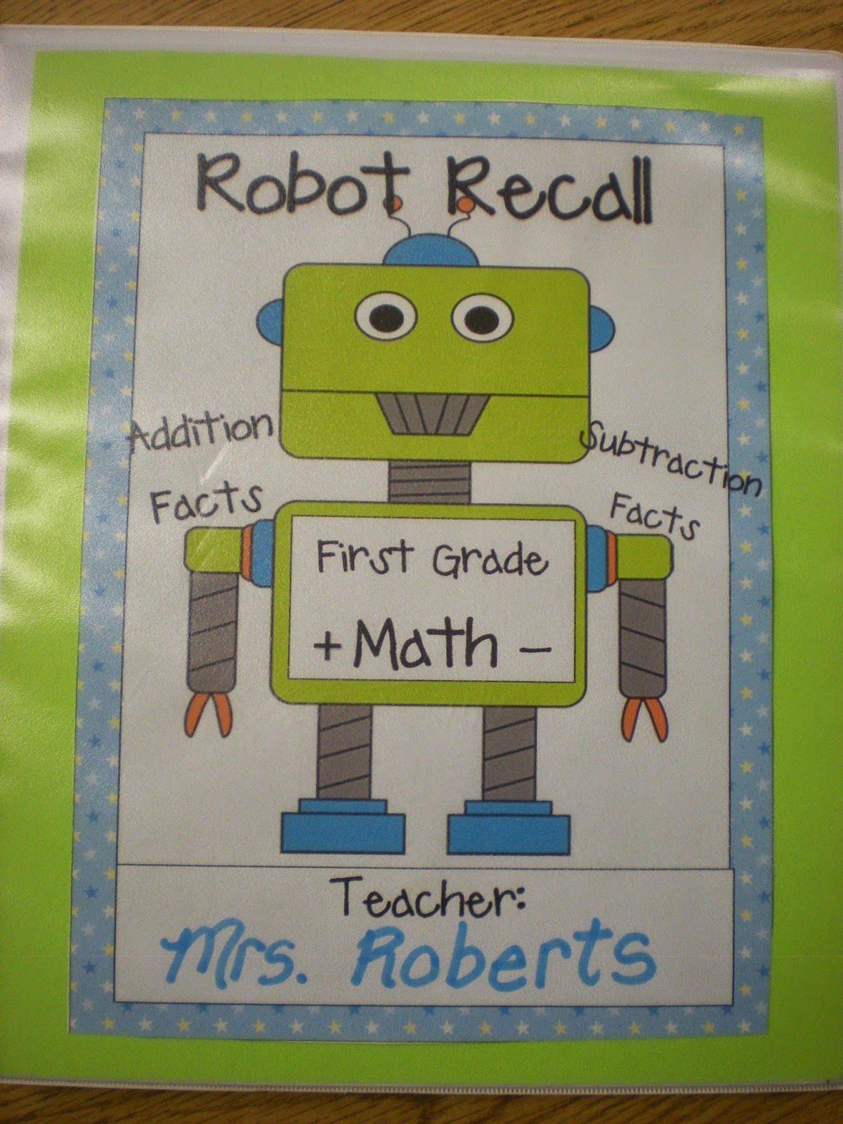 Grade 1 Addition Robot Sorter Worksheet