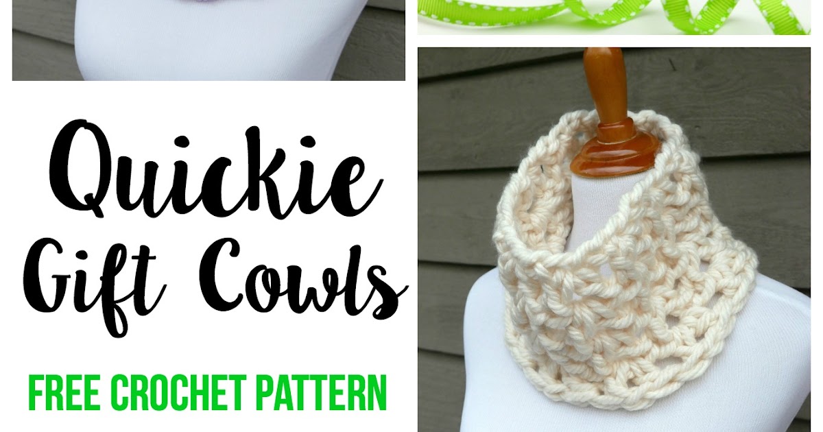 Fiber Flux: Free Crochet Pattern: Quickie Gift Cowls!