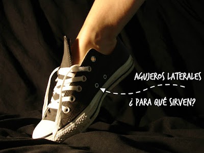 Para que sirven los agujeros laterales zapatillas converse
