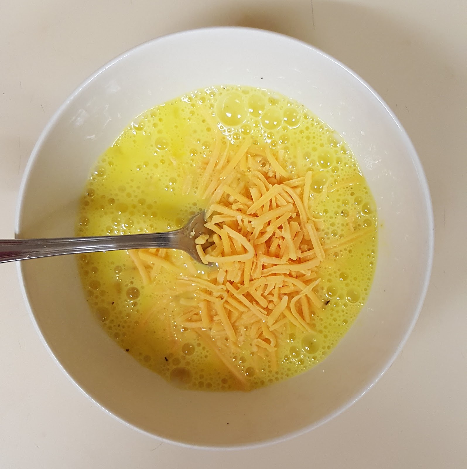 Creamy microwave scrambled eggs