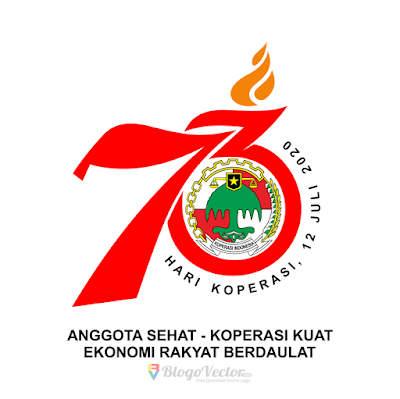 Hari Koperasi ke-73 (2020) Logo Vector