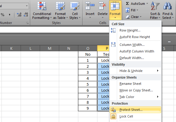 Cara Mengunci atau mempasword pada cell tertentu pada Microsoft Excel (3)
