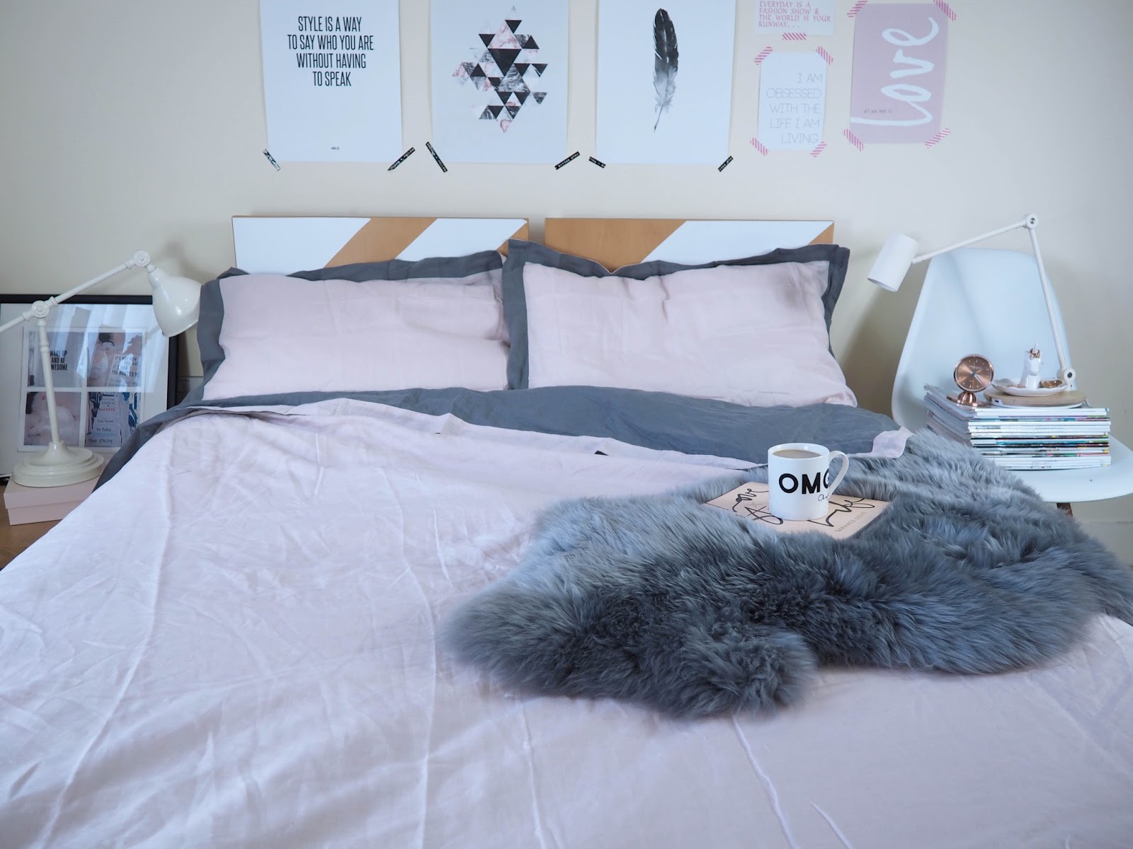 Interior Styling, Matalan Direct sheepskin rug challenge. Don't Cramp