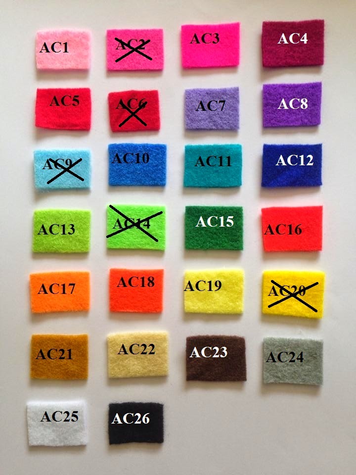 FLYTURE LINK 002145313H FELT COLOR CODE