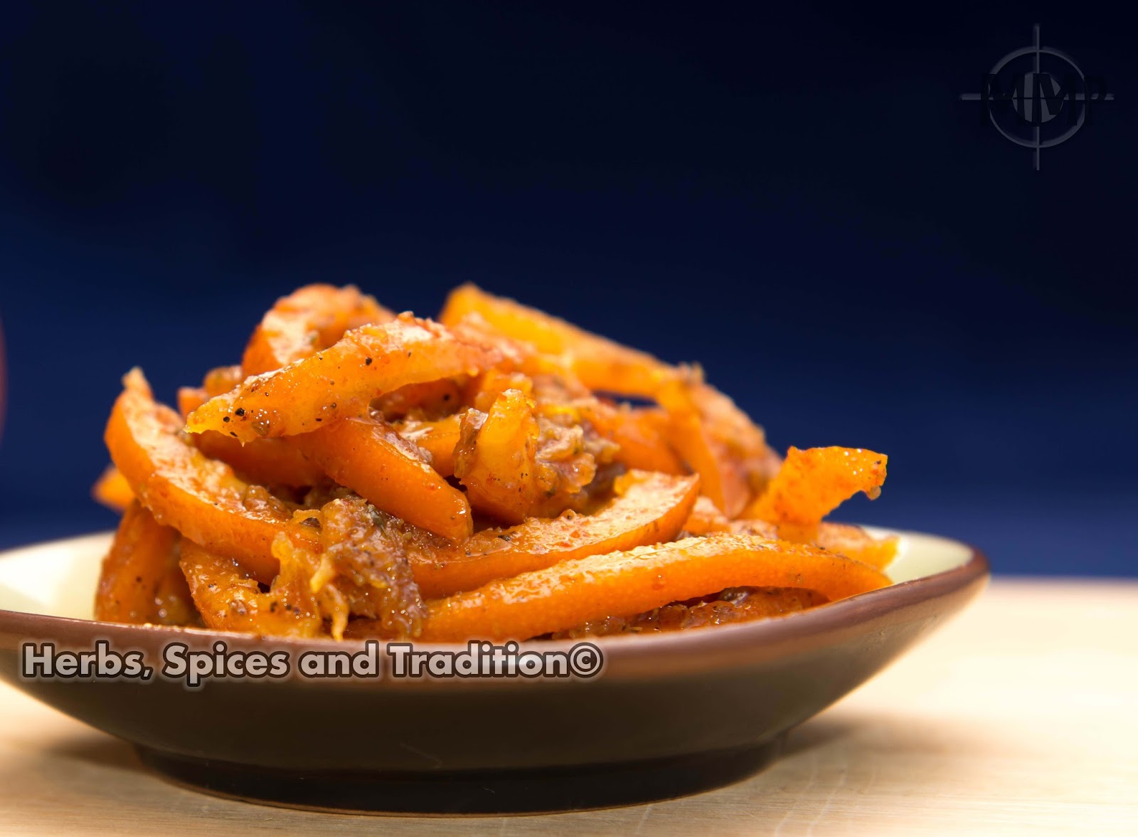 Herbs, Spices and Tradition INSTANT ORANGE PEEL PICKLE (Sweet & Sour)