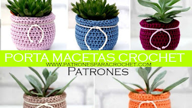 Macetas con Fundas a Crochet / DIY