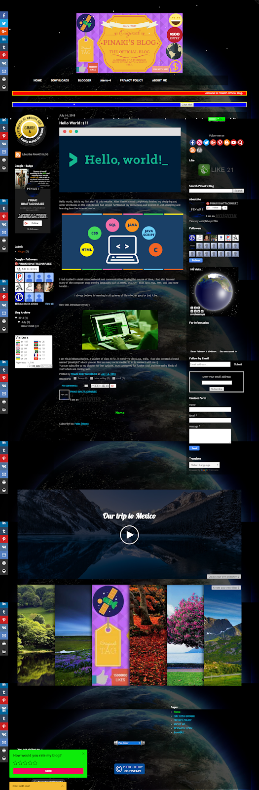 OLD LOOK PINAKI'S BLOG OLD LOOK PINAKI'S BLOG
