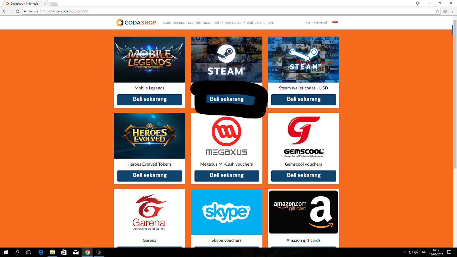 tutorial cara membeli steam wallet via codashop dan cara tutorial cara membeli steam wallet via codashop dan cara