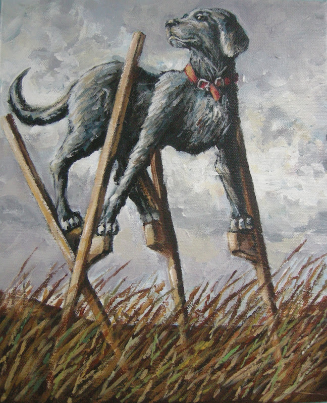 the mad craft shoppe A Dog On Stilts