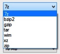 7-Zip formatos para compactar