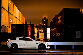 Mazda RX-8, ciekawe auta, silnik Wankla, zdjęcia robione w nocy