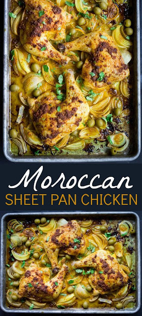 HOW TO MAKE MOROCCAN SHEET PAN CHICKEN RECIPE
