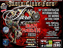 Iron Maiden en Portugal en el Moto Clube Faro en julio