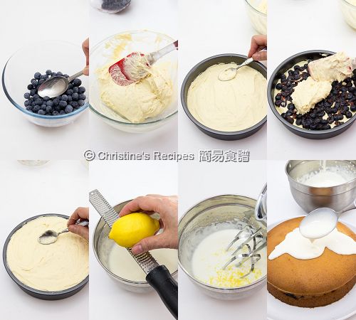藍莓酸忌廉蛋糕製作圖 Blueberry Sour Cream Cake Procedures02