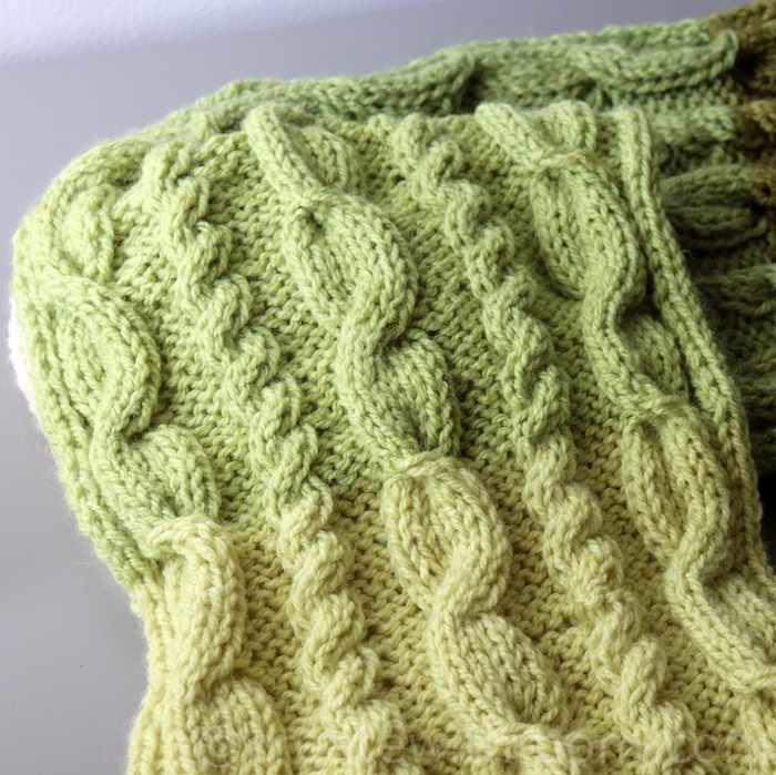 Create With Mom Cable Stitch Knit Scarf