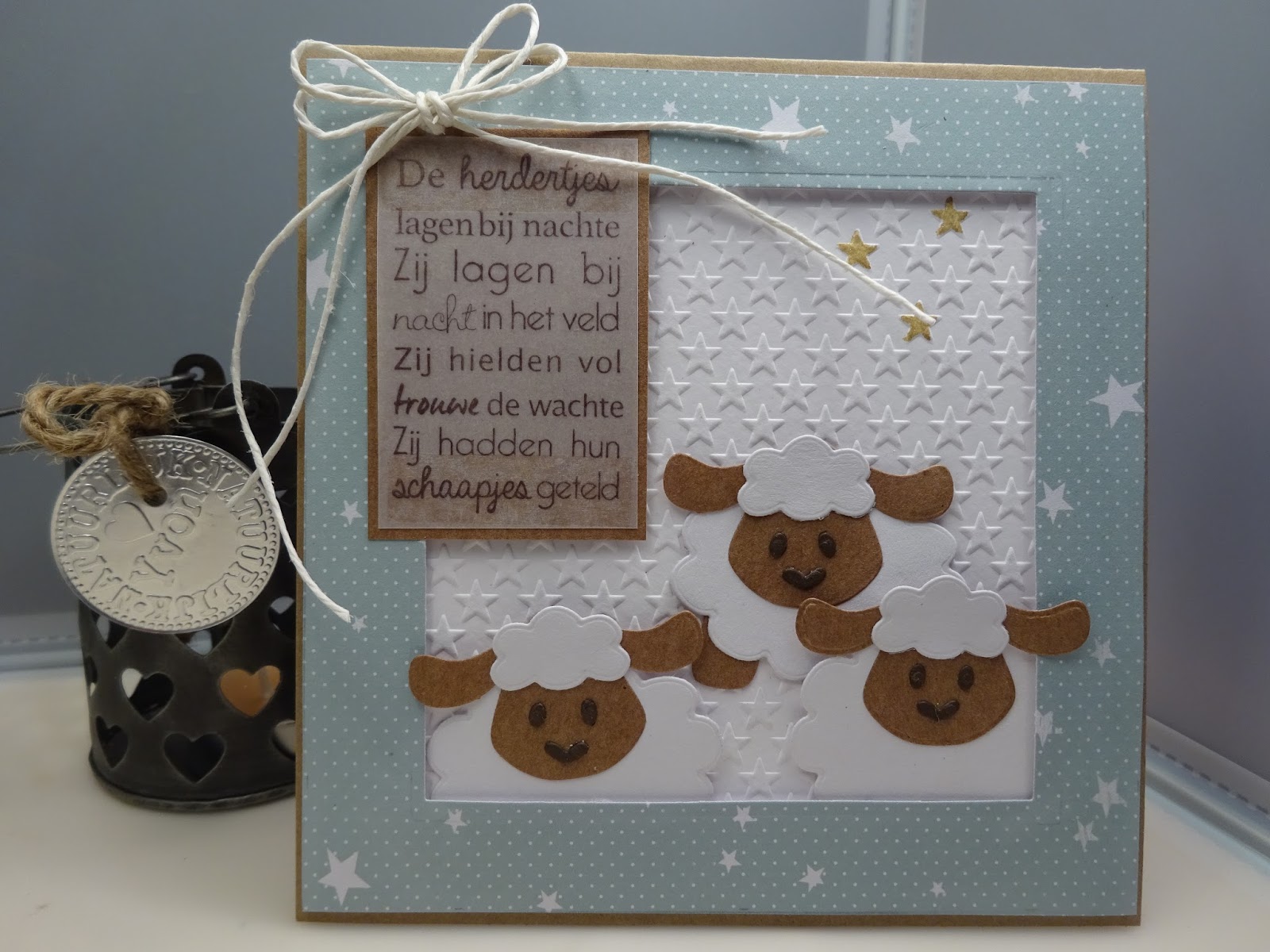 Yvonne's Blog Kerst schaapjes Marianne Design Challenge 161