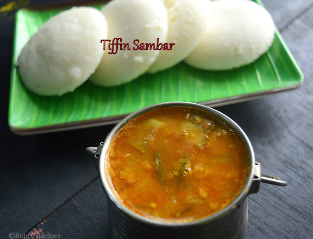 Tiffin Sambar | Moong Dal Sambar | Sambar wirh Freshly Ground Masala | Side dish for Idli/Dosa