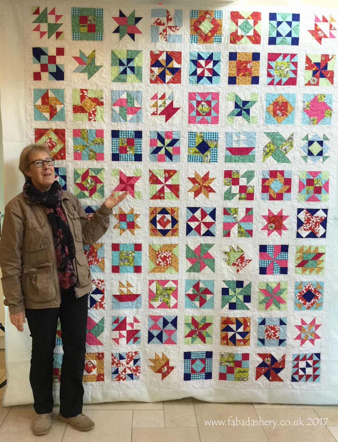 Fabadashery Longarm Quilting Lynne's Modern Homestead Sampler Quilt