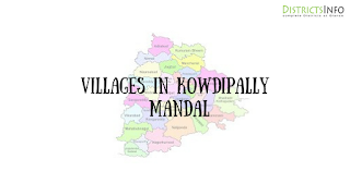 Kowdipally Mandal with villages