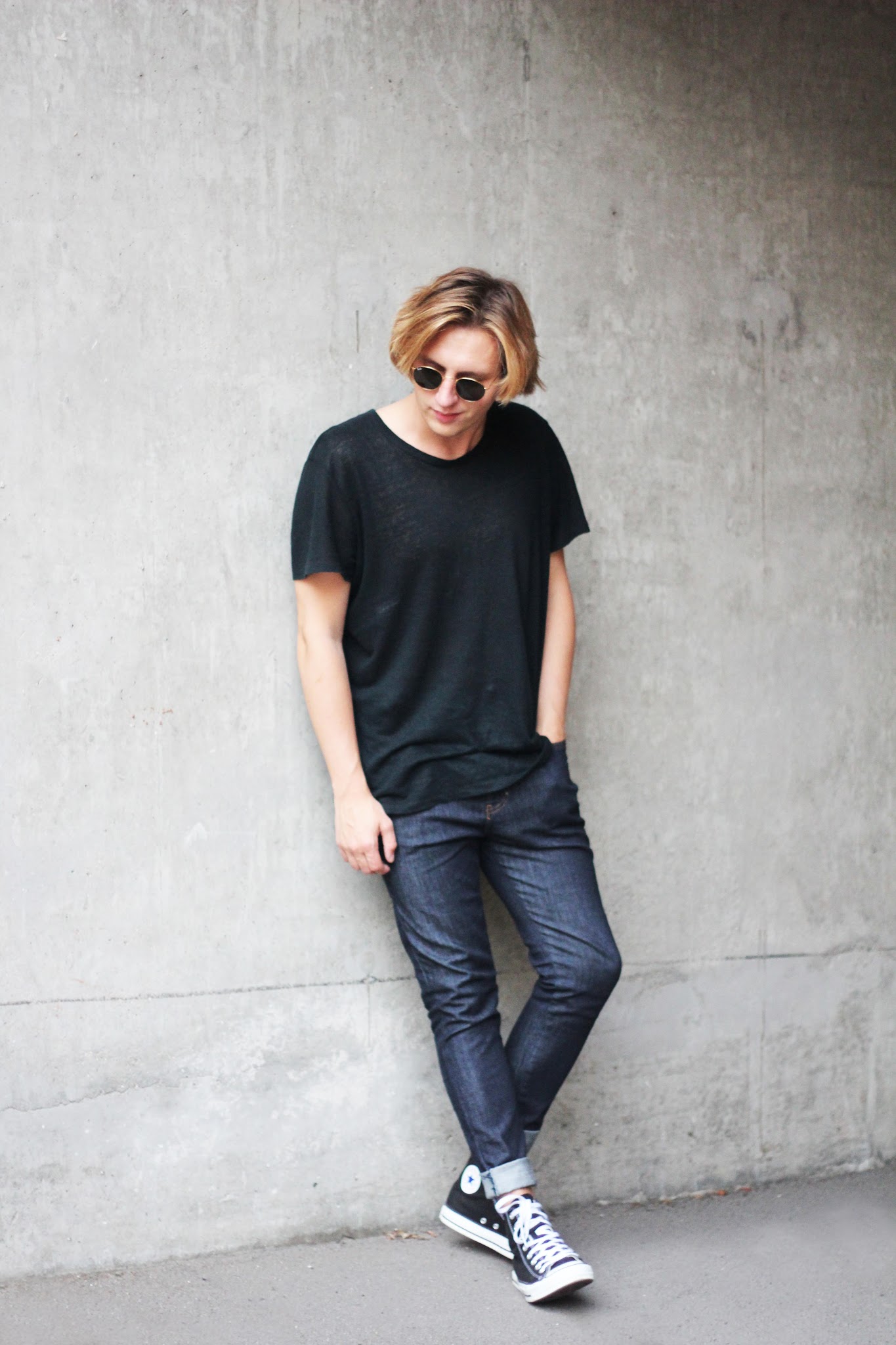 raw denim converse