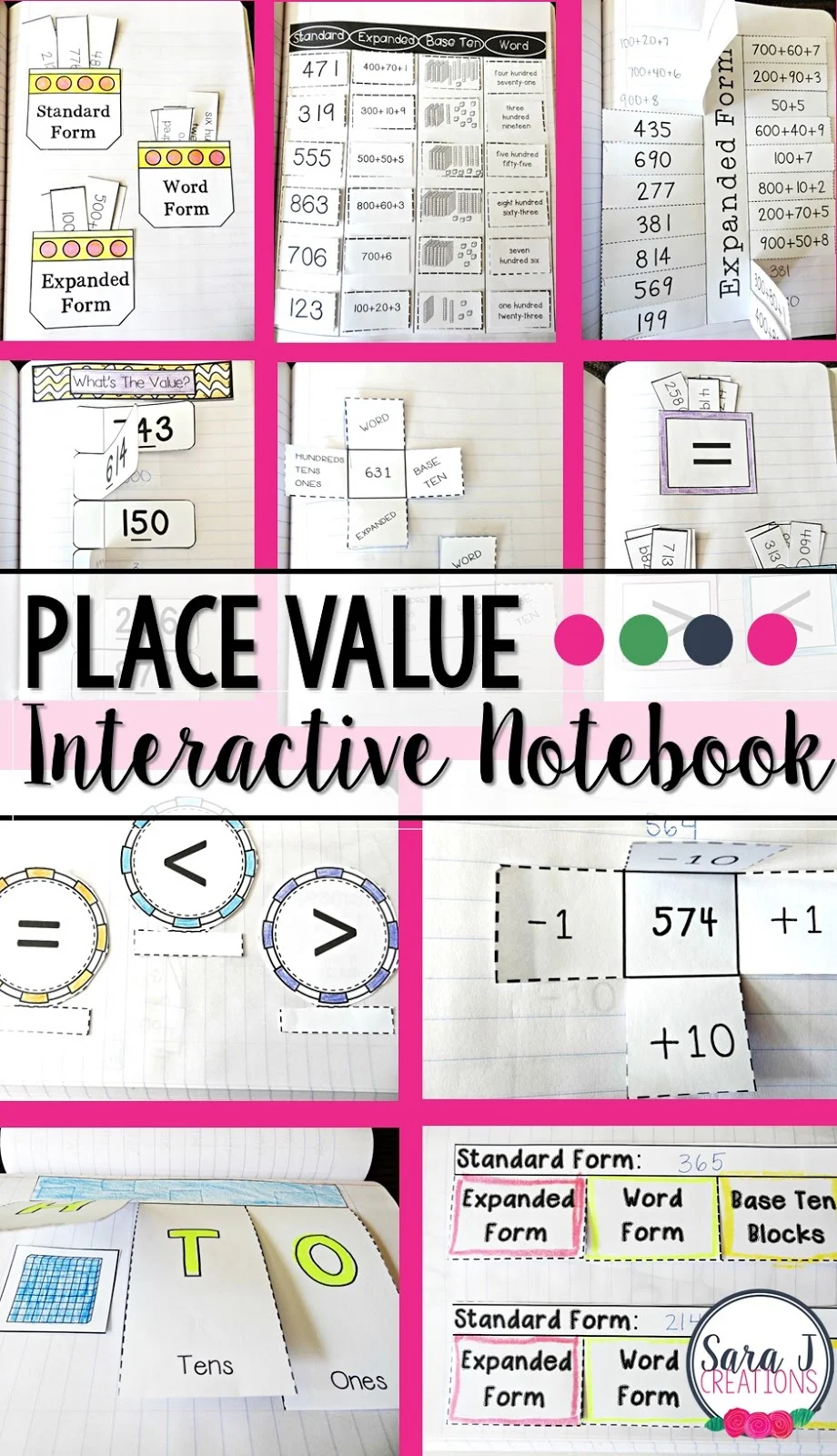I love this math interactive notebook for place value.  Ideal for 2nd grade but could be used in so many different ways.