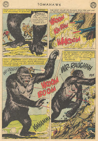 Tomahawk 86 page with gorilla King Colosso, sound effect Kwhamma