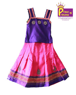 Kids Ethnic traditional pattu pavadai Kids Ethnic traditional pattu pavadai