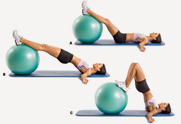 Hip lift on the ball
